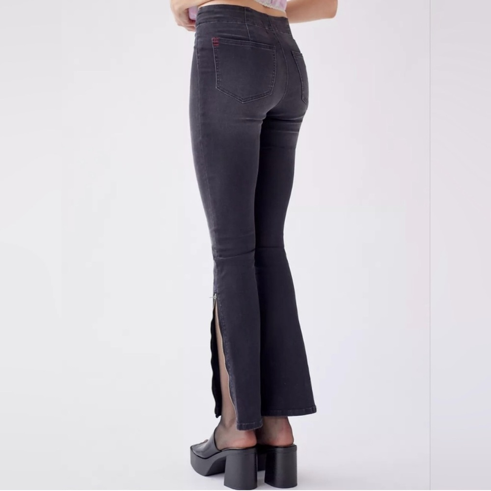 BDG Dark-Grey Skinny Leg Jeans with Zip Ankle